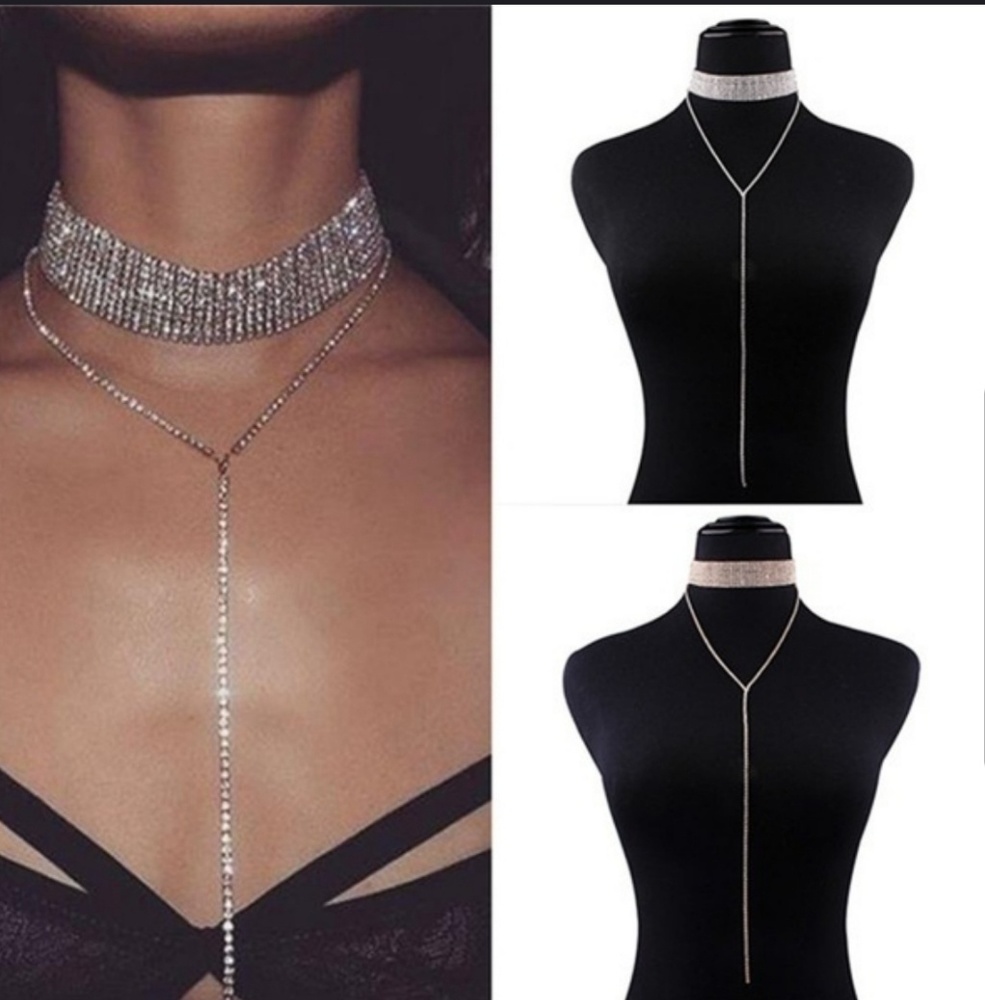 🔥LAST!!🔥 HOT! RHINESTONE DROP COLLAR!